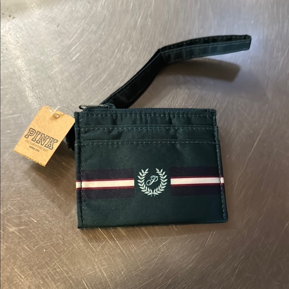 PINK Victoria's Secret Green Key Card Holder Stylish Accessory - Picture 1 of 2